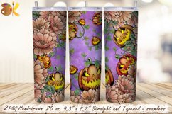 Pumpkins Tumbler Wrap, 20 oz Halloween Tumbler Sublimation Product Image 1