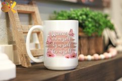 Inspirational Quote Sublimation, Working On Myself Png Product Image 2