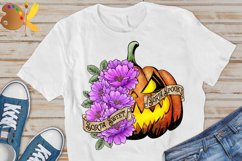 Halloween Pumpkin Sublimation, Sorta Sweet Sorta Spooky Png Product Image 2