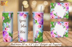 Spring Tumbler Sublimation, 20 oz Skinny Tumbler Wrap Png Product Image 2