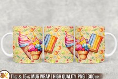 Summer Mug Wrap Sublimation Bundle, 11 oz Beach Mug Wrap Product Image 5