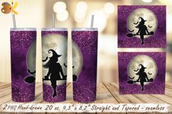 Witch Tumbler Sublimation, 20 oz Skinny Tumbler Wrap Png Product Image 2