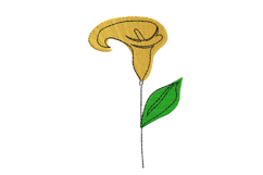 Lily Machine Embroidery Design Product Image 1