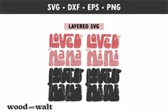 Loved Mama Loved Mini SVG | Valentine Mommy And Me Product Image 2