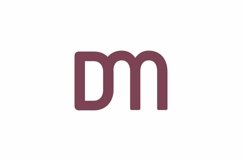 DM logo design vector template Product Image 1