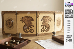 DM Screen Laser Cut | Game Master Screen | RPG Games | CNC Product Image 5