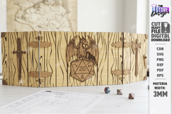 DM Screen Laser Cut | Game Master Screen | RPG Games | CNC Product Image 2