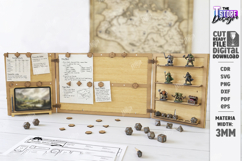 DM Screen Laser Cut | Game Master Screen | RPG Games | CNC Product Image 3