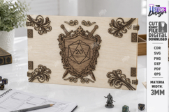 DM Screen Laser Cut | Game Master Screen | RPG Games | CNC Product Image 4