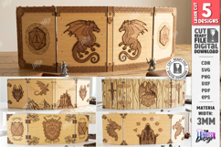 DM Screen Laser Cut Bundle | Game Master Screen | RPG | CNC Product Image 1