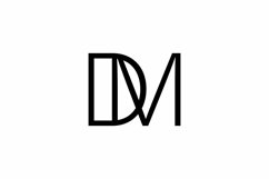 DM logo design vector template Product Image 1