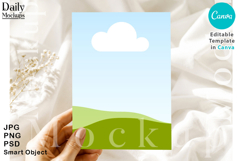 5x7 Elegant Boho Wedding Thank You Card Template Product Image 1