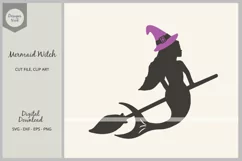 Mermaid Witch SVG, Mermaid Witch PNG Clipart Product Image 1