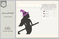 Mermaid Witch SVG, Mermaid Witch PNG Clipart Product Image 2