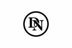 DN logo design vector template Product Image 1