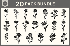 Flower SVG Bundle | Floral Cut Files for Cricut &amp; Silhouette Product Image 4
