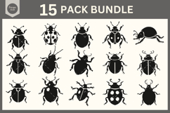 Ladybug SVG Bundle, Insect Cut File for Cricut, Silhouette Product Image 1