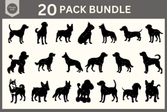 Dog SVG, Cute Puppy Svg, Puppies Silhouette Svg, Puppy Cut Product Image 1