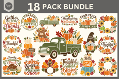 Thanksgiving SVG Bundle, Fall SVG Bundle, Pumpkin SVG Farm Product Image 1