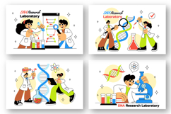 10 DNA Research Laboratory Illustration Product Image 2