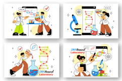 10 DNA Research Laboratory Illustration Product Image 3