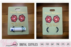 DND dice money card svg, 3D Money birthday Card Product Image 2