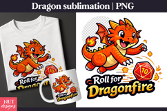 Red Dragon D20 DnD Sublimation Roll for Dragonfire Product Image 1