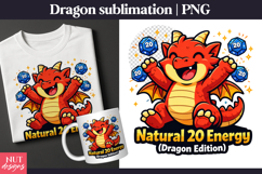 Red Dragon DnD Gamer Sublimation DnD quotes Dragon dice Product Image 1