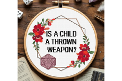 Dragon&#039;s Game Dice Cross stitch PDF Fantasy Nerd Fan Gift Product Image 4
