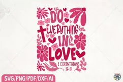 Do Everything In Love Png, Christian Valentine Png Product Image 2
