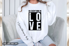 Do Everything In Love- Christian Sleeve T-Shirt Design Product Image 2