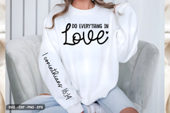 Do Everything In Love - Christian Sleeve T-Shirt Design Product Image 2