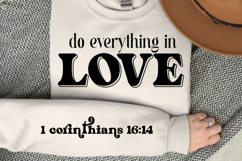 Do Everything In Love Sleeve SVG Design Product Image 3