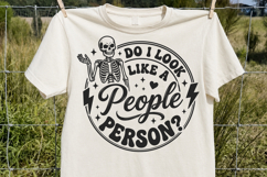 Do I Look Like A People Person SVG, Funny Sarcastic Skeleton Product Image 3