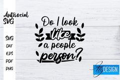 Antisocial Quotes SVG | Sarcastic Quotes|Funny Quotes Design Product Image 1
