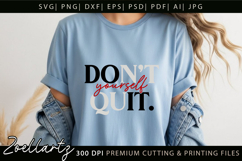 Do It Yourself T-shirt Inspirational Motivational Quote SVG Product Image 4