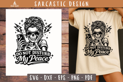 Do Not Disturb Skeleton SVG Sarcastic design