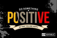 DO SOMETHING POSITIVE - VECTOR SVG JPG PNG AI EPS Product Image 2