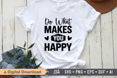 Do What Makes You Happy SVG | Mental Health SVG Product Image 1