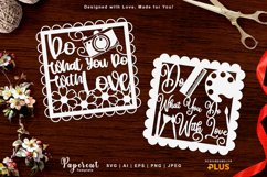 Do What You Do With Love Decorative Papercut SVG Set Product Image 1