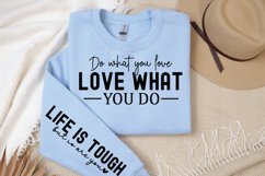 Do what you love love what you do Sleeve SVG Design Product Image 3