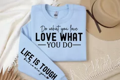 Do what you love love what you do Sleeve SVG Design Product Image 3