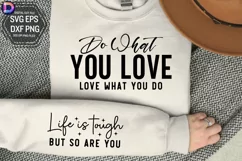 Do what you love love Sleeve SVG, Inspirational Sleeve SVG Product Image 1