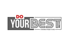 Do Your Best Think Positive T Shirt Design Product Image 2
