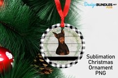 Doberman Dog Ornament - Sublimation Christmas Ornament Product Image 1