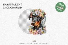 Doberman Cute Puppy Baby Dog Animals Clipart PNG Scrapbooking Watercolor  Transparent Print for invitation t-shirt designs sublimation kids printable digital watercolor Baby dog png, watercolor doberman puppy clipart, sublimation nursery drawing