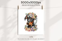 Doberman Cute Puppy Baby Dog Animals Clipart PNG Scrapbooking Watercolor  Transparent Print for invitation t-shirt designs sublimation kids printable digital watercolor Baby dog png, watercolor doberman puppy clipart, sublimation nursery drawing