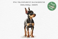 Doberman Cute Puppy Baby Dog Animals Clipart PNG Scrapbooking Watercolor  Transparent Print for invitation t-shirt designs sublimation kids printable digital watercolor Baby dog png, watercolor doberman puppy clipart, sublimation nursery drawing