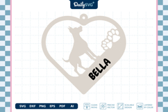 Lovely Dog Keychain SVG Product Image 2