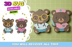 Doctor and Nurse 3D SVG Product Image 1